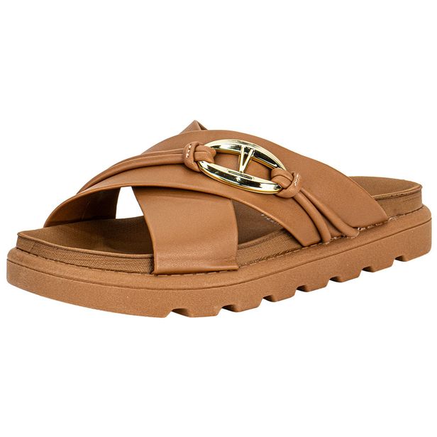 Tamanco Feminino Flat Vizzano 6510111 CAMEL 35