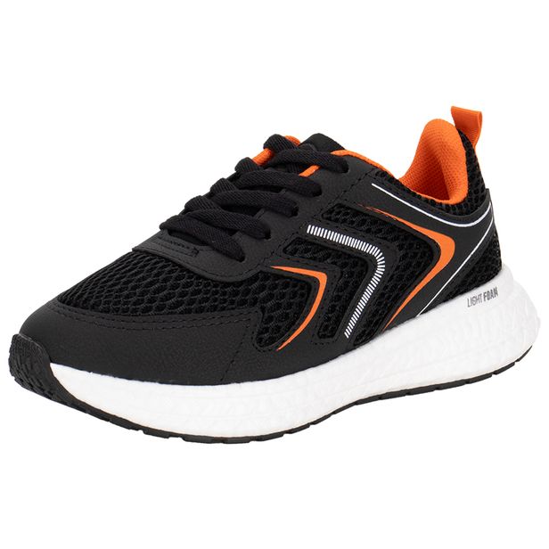 Tênis Infantil Masculino Molekinho 2866103 PRETO/LARANJA 27