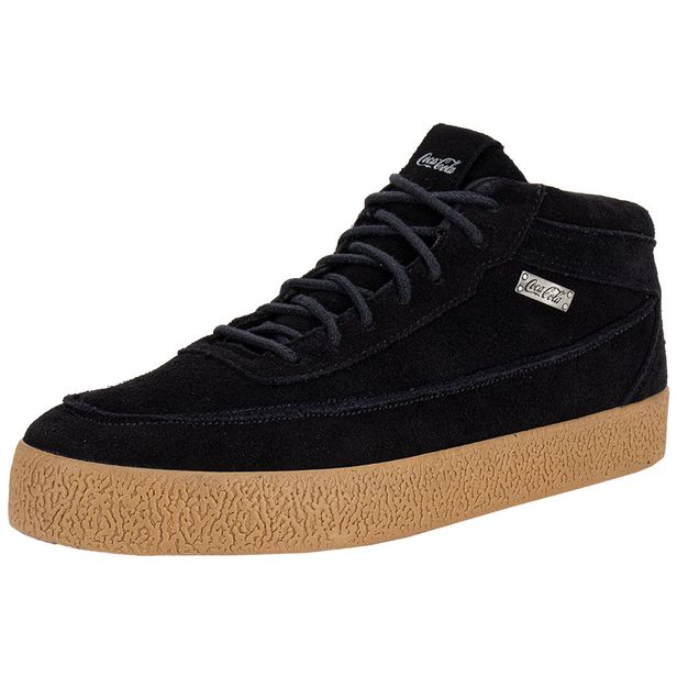 Tênis Masculino Corts Coca-Cola CC2492 PRETO/CAMURÇA 38