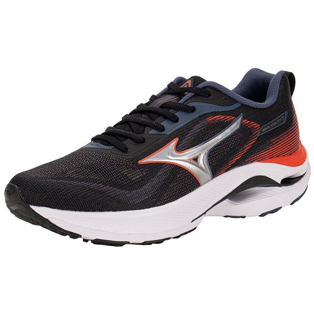 Tênis Masculino Wave Vitality 7 Mizuno 101130130 PRETO/LARANJA 38