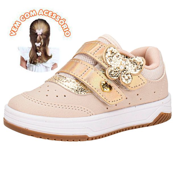 Tênis Infantil Feminino Happy Kidy 3130051 MARFIM 22