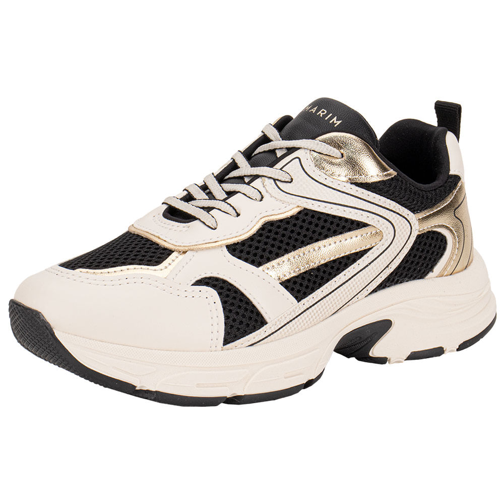 Tênis Feminino Chunky Ramarim 2578203 BEGE/PRETO 34