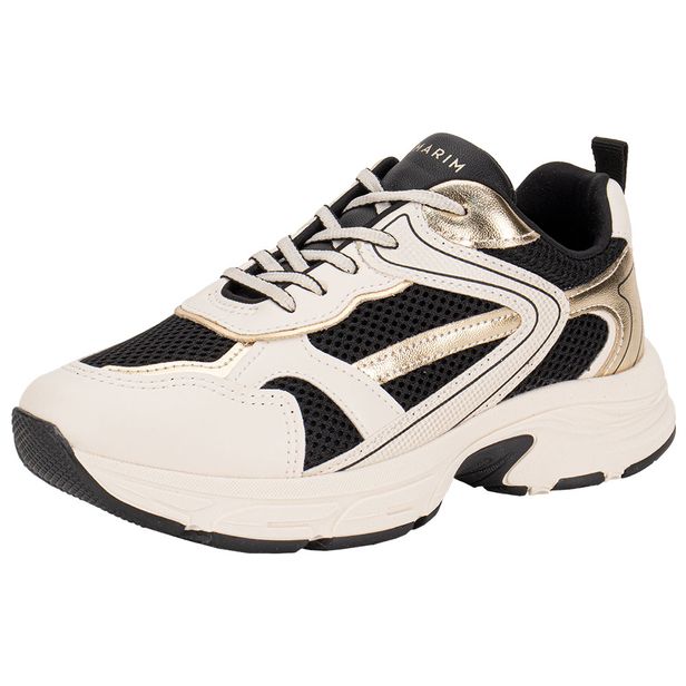 Tênis Feminino Chunky Ramarim 2578203 BEGE/PRETO 34