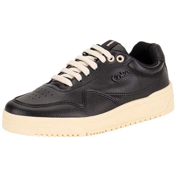 Tênis Feminino Hope Town Coca-Cola CC2483 PRETO/BEGE 34