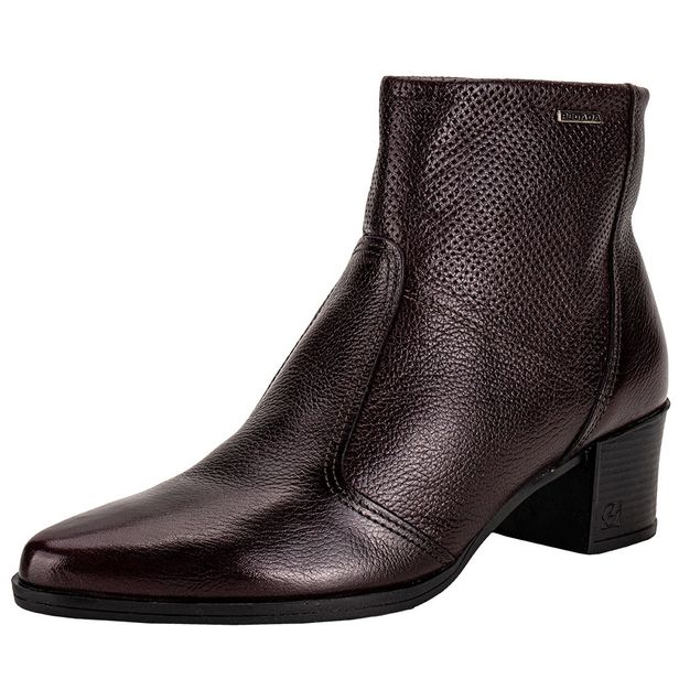 Bota Feminina Cano Baixo Pegada 280502 VINHO 39