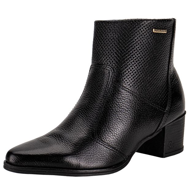 Bota Feminina Cano Baixo Pegada 280502 PRETO 40