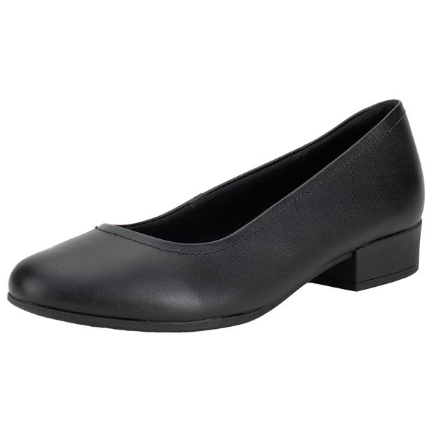 Sapato Feminino Salto Grosso Usaflex UF04003 PRETO 34