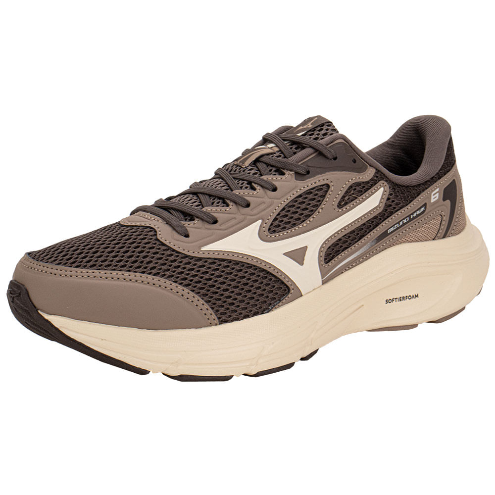 Tênis Masculino Hawk 6 Mizuno 101033033 CAFÉ/BEGE | Clovis Calçados