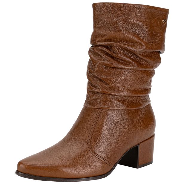 Bota Feminina Cano Médio Pegada 280901 CARAMELO 35