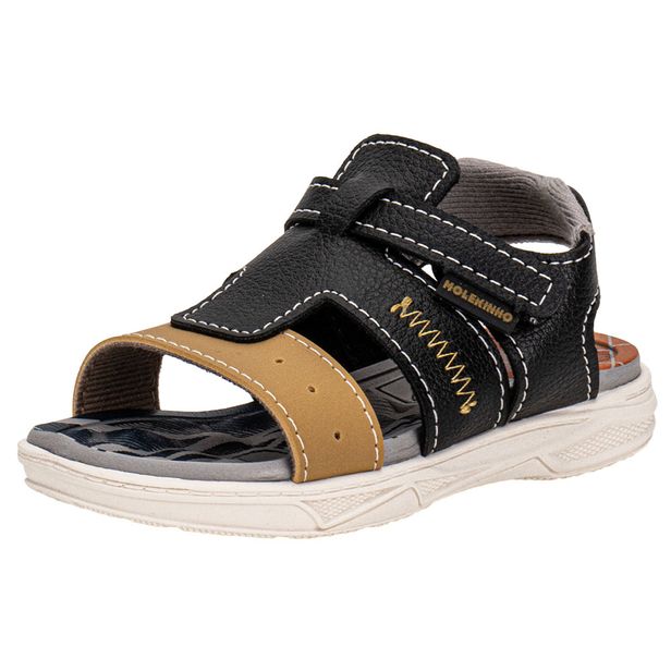 Papete Infantil Masculina Molekinho 2140759 PRETO/BEGE 19
