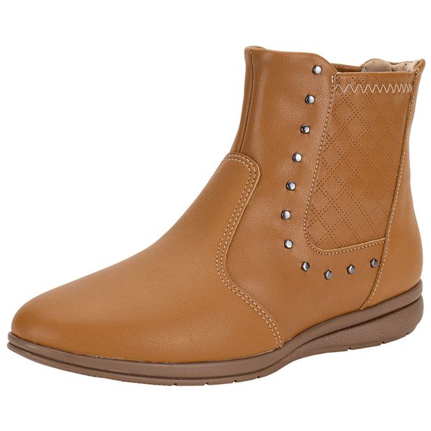 Bota Feminina Cano Baixo Piccadilly 261036 CARAMELO 34