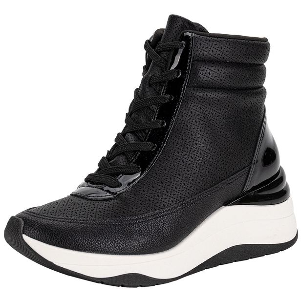 Tênis Feminino Abotinado Piccadilly 992014 PRETO 35