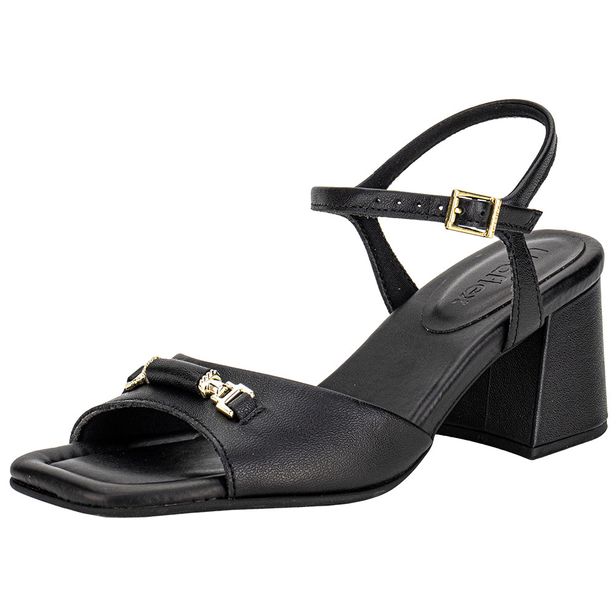 Sandália Feminina Salto Grosso Usaflex AI16009 PRETO 35