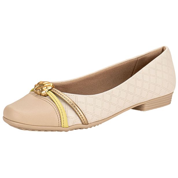 Sapatilha Feminina Flat Piccadilly 250267 MARFIM 34