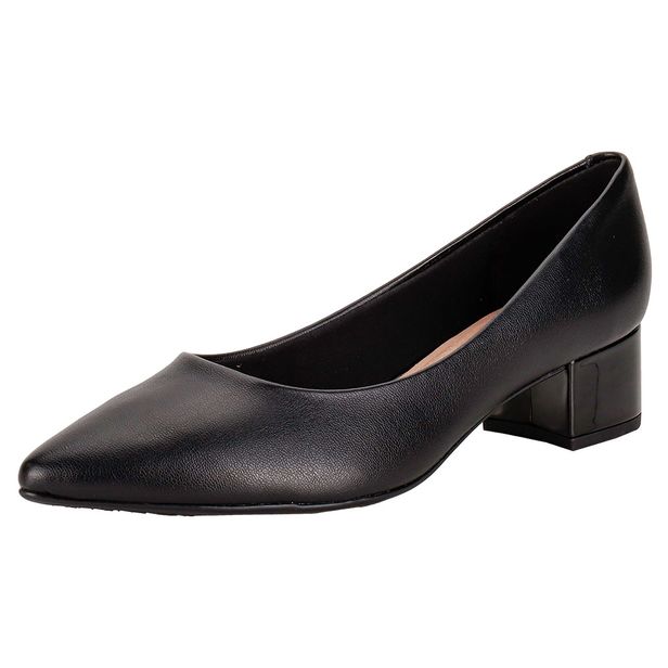 Sapato Feminino Salto Grosso Beira Rio 4182200 PRETO 34