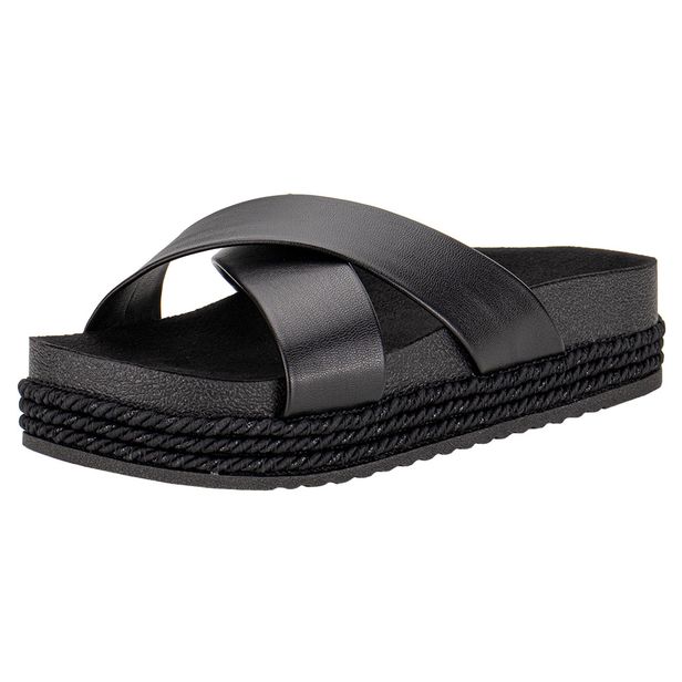 Tamanco Feminino Flat Beira Rio 8546205 PRETO 34