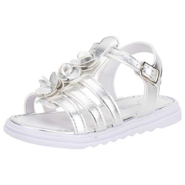 Sandália Infantil Feminina Baby Nathielly 0040251 PRATA 22
