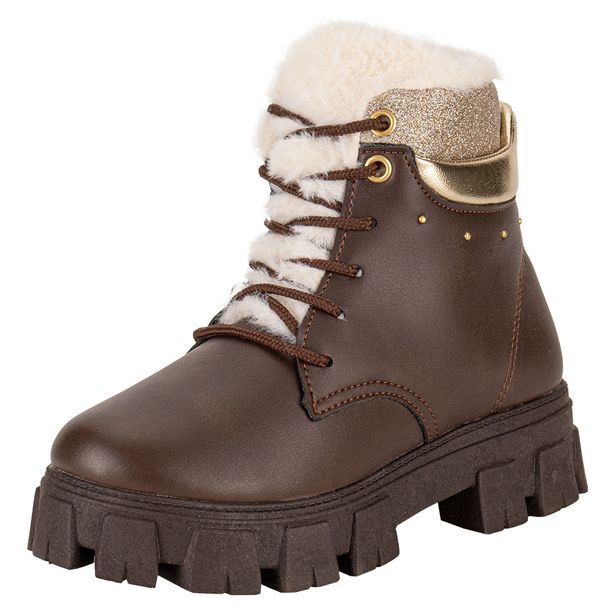Bota Infantil Feminina Conturno Kidy 4340001 CAFÉ 31