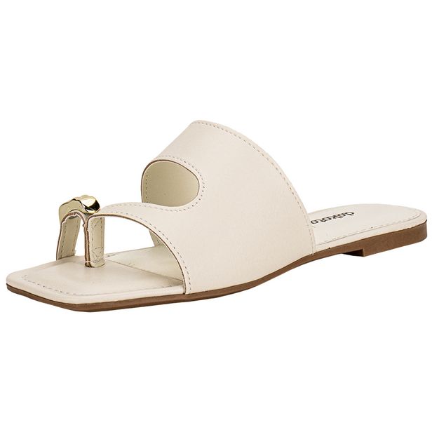 Tamanco Feminino Flat Dakota Y9932 MARFIM 34