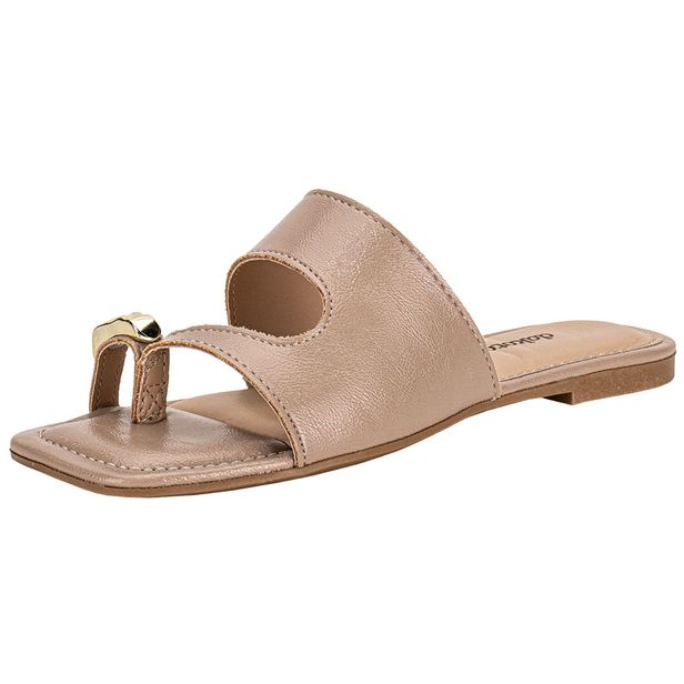 Tamanco Feminino Flat Dakota Y9932 BEGE 34