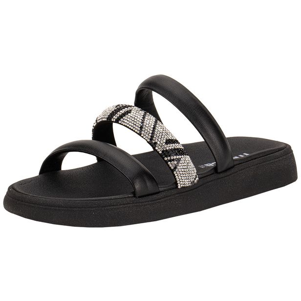 Tamanco Feminino Flat Moleca 5469146 PRETO 34