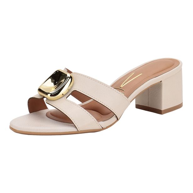 Tamanco Feminino Salto Grosso Vizzano 62911187 MARFIM 34