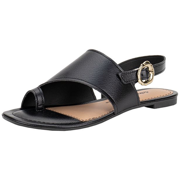 Sandália Feminina Flat Dakota Y9362 PRETO 34