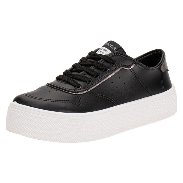 Tênis Feminino Casual Moleca 5658539 PRETO/GRAFITE 34