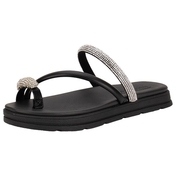 Tamanco Feminino Flat Moleca 5490127 PRETO 34
