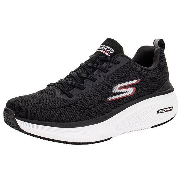 Tênis Masculino Go Run Elevate 2.0 Fluid Motion Skechers 220847BR PRETO/VERMELHO 38