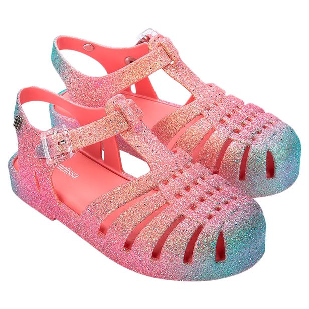 Mini Melissa Possession Glitter Infantil 35759 ROSA/VERDE 32