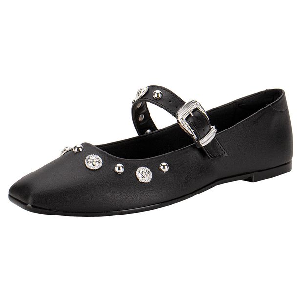Sapatilha Feminina Flat Moleca 5824104 PRETO 36