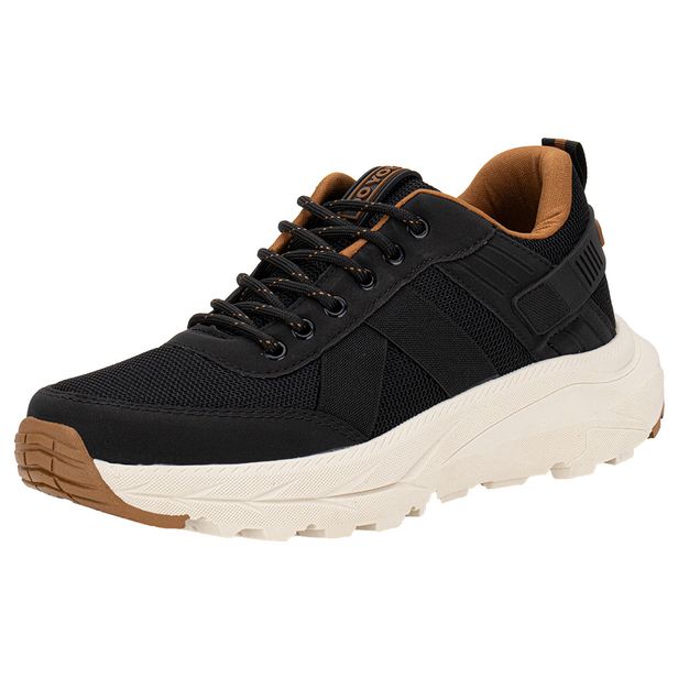 Tênis Masculino Stones 2 Ollie 800 PRETO/BEGE 37