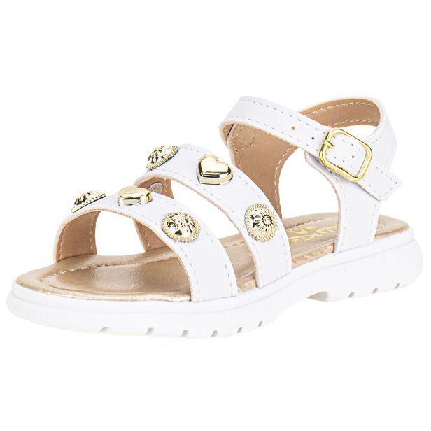 Sandália Infantil Feminina Lily Kids 10170 BRANCO 21