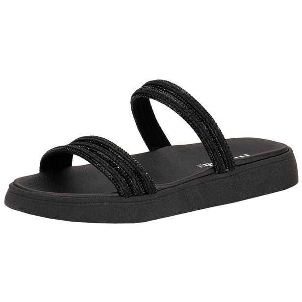 Tamanco Feminino Flat Moleca 5469135 PRETO 34
