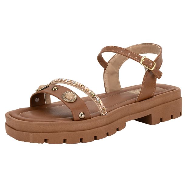 Sandália Infantil Feminina NilQi 37002 CARAMELO 28