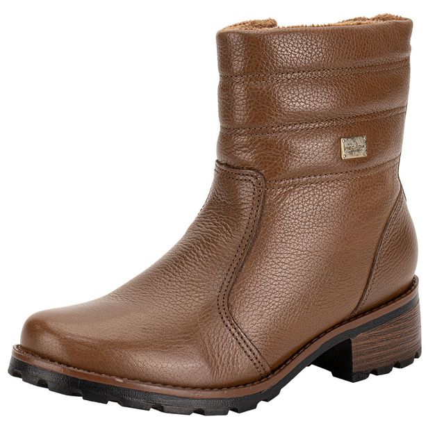 Bota Feminina Cano Baixo Pegada 281417 CHOCOLATE 34