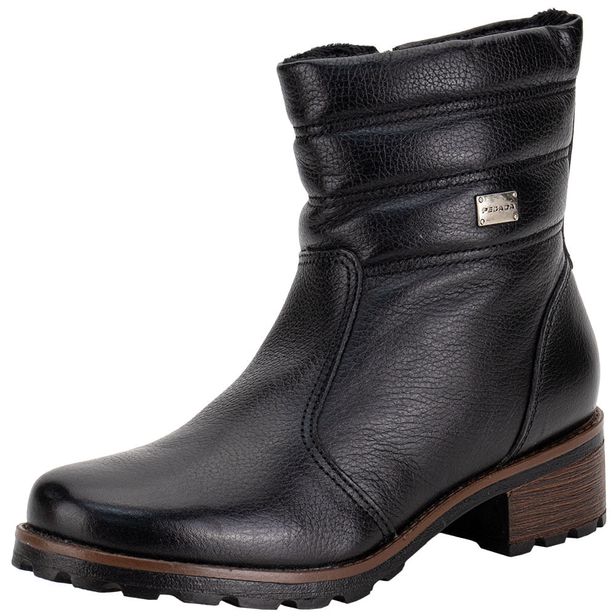 Bota Feminina Cano Baixo Pegada 281417 PRETO 34