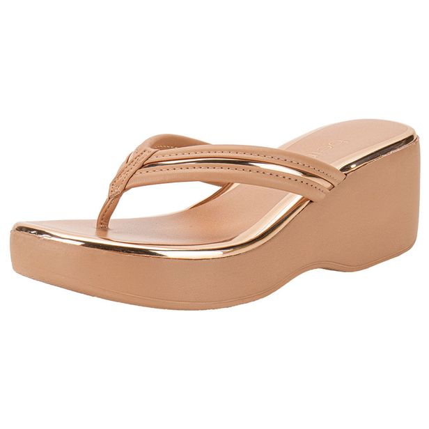 Tamanco Feminino Salto Médio Beira Rio - 8455305 BRONZE 36