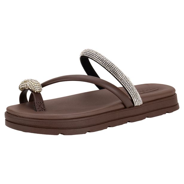 Tamanco Feminino Flat Moleca 5490127 CAFÉ 34