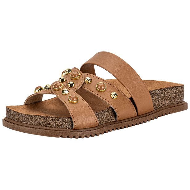 Tamanco Feminino Flat Beira Rio 8523129 CAMEL 34