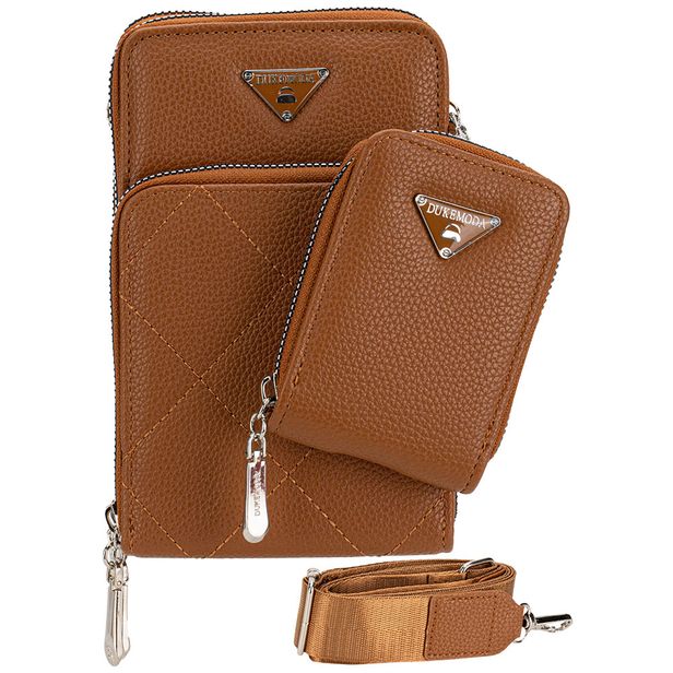 Bolsa Feminina Transversal H.E FR40 CARAMELO