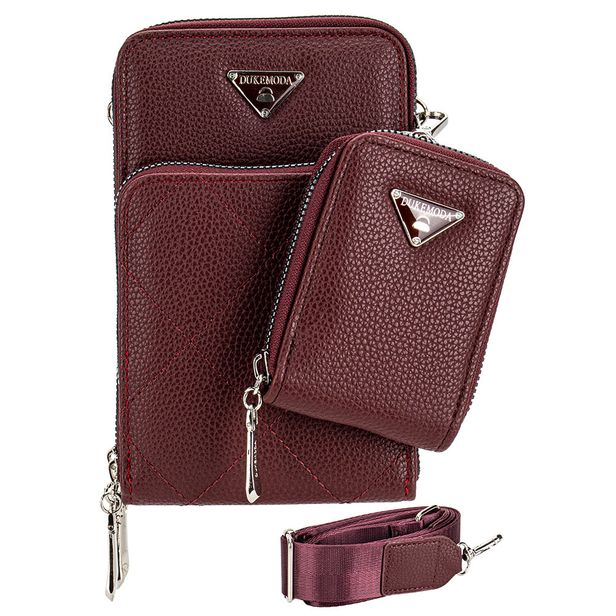 Bolsa Feminina Transversal H.E FR40 VINHO