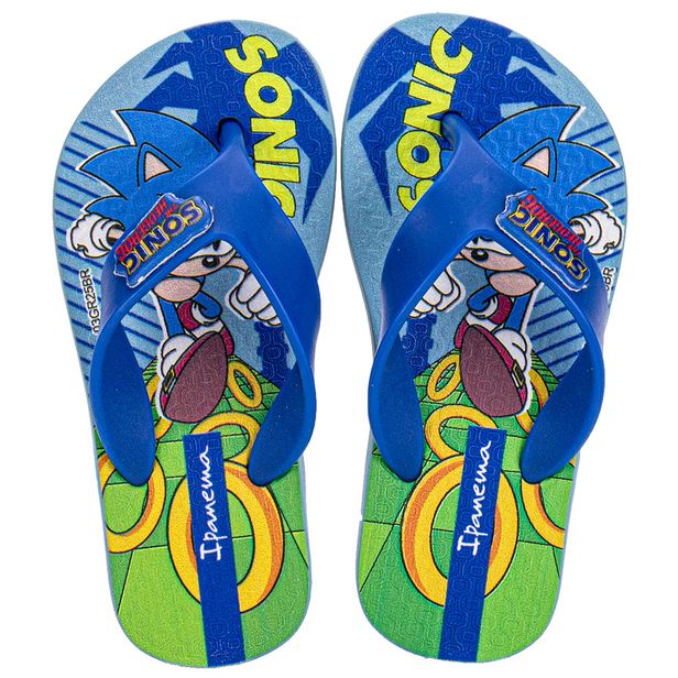 Chinelo Infantil Masculino Sonic Play Ipanema 27279 AZUL 01 23/24