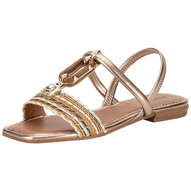 Sandália Feminina Flat Mississipi MF302 CARAMELO 35