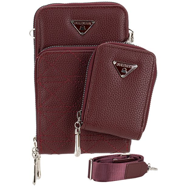 Bolsa Feminina Transversal H.E FR34 VINHO