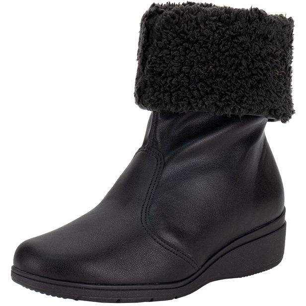 Bota Feminina Cano Médio Maxi Piccadilly 117121 PRETO 35