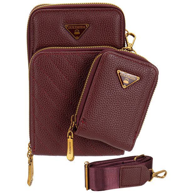 Bolsa Feminina Transversal H.E H2017 VINHO