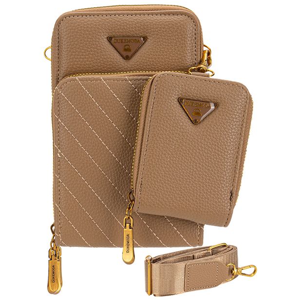 Bolsa Feminina Transversal H.E H2017 CAMEL