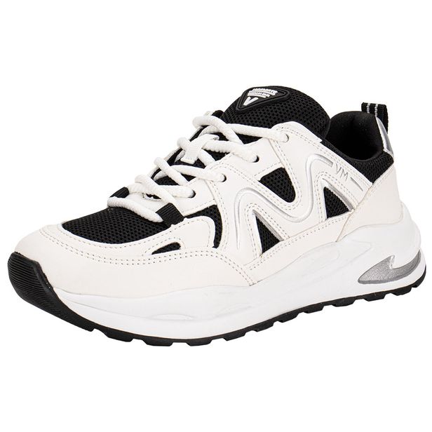 Tênis Feminino Chunky Via Marte 322001 BRANCO/PRETO 34